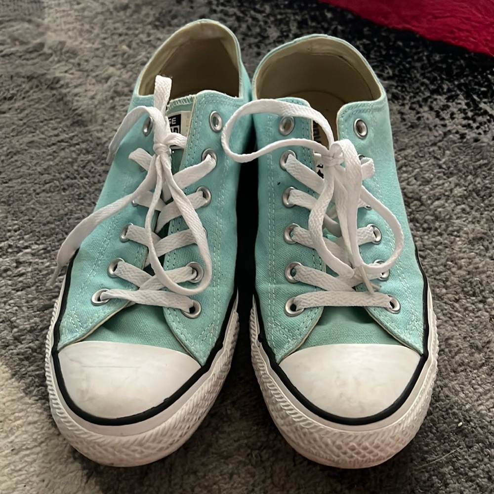 Light Blue Converse All Star Shoes